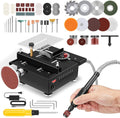 Mini Table Saw,7 Levels Speeds&Angle Adjustable With160+ Accessories